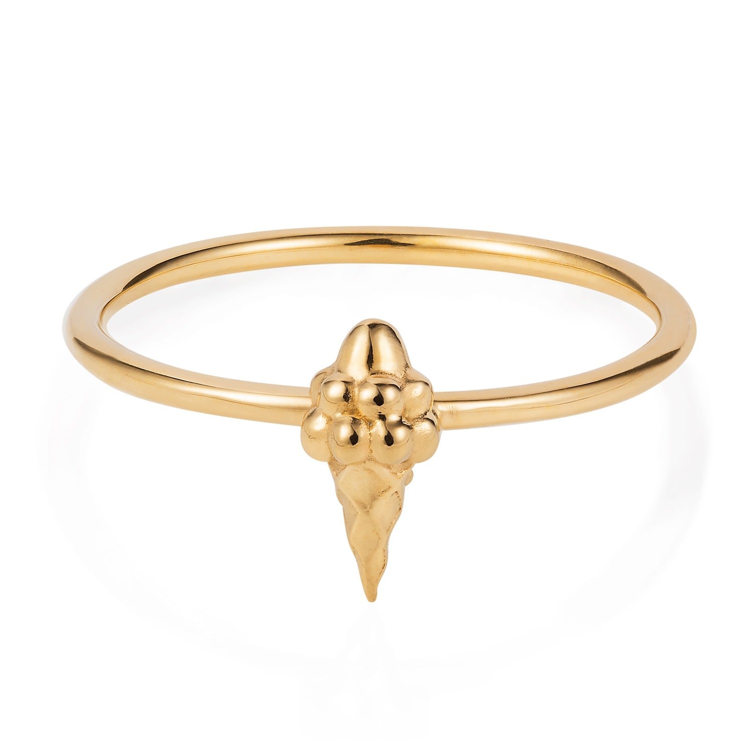 Tiny Ice Cream Ring Gold Vermeil