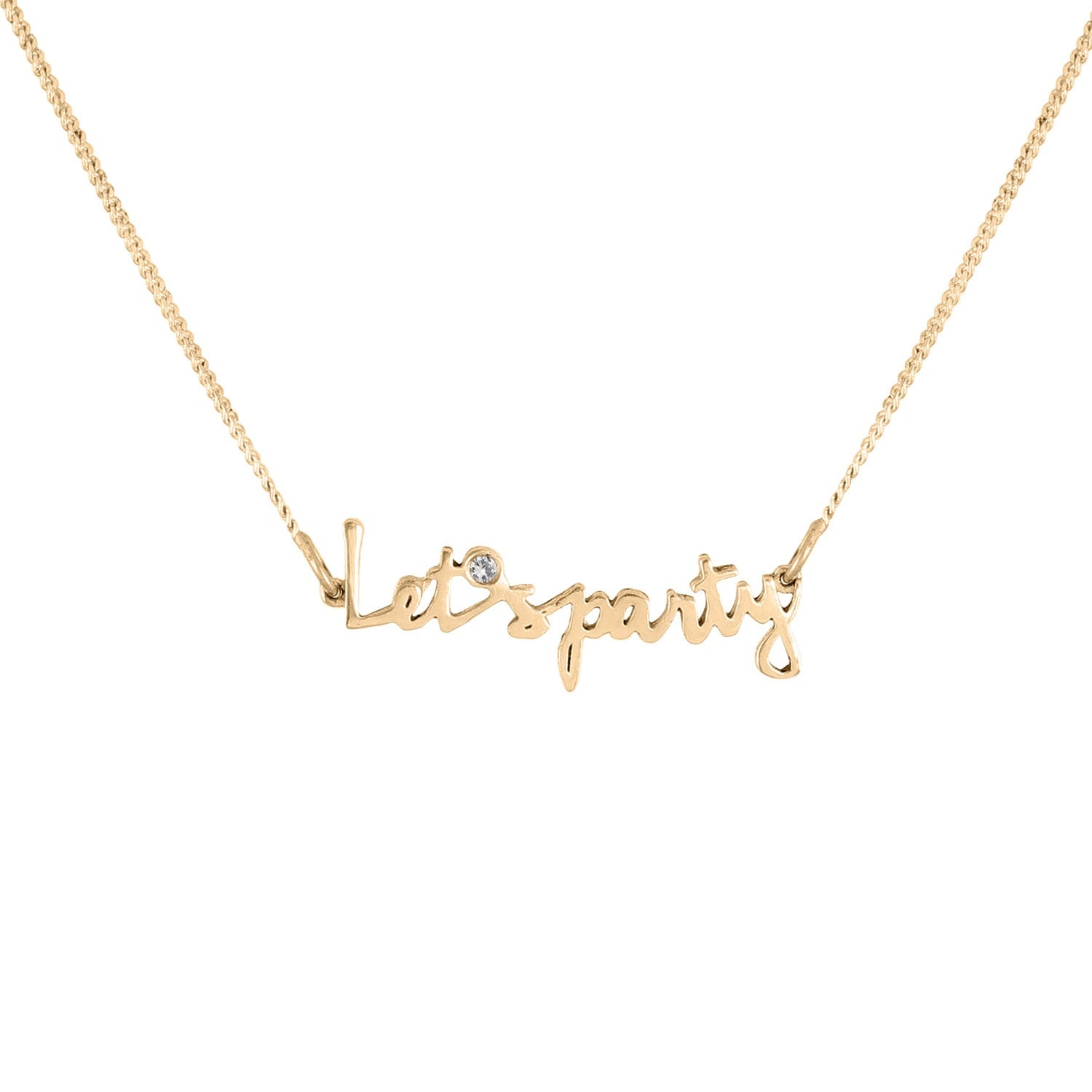 Let's Party Diamond Necklace - Gold