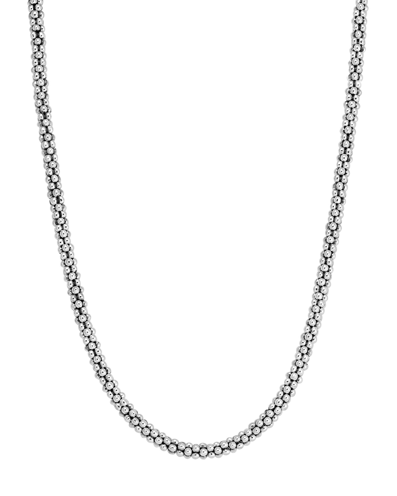 LAGOS Sterling 'Caviar' Silver Rope Chain Necklace, 16'