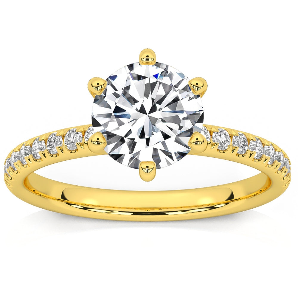 1.58Ct Diamond Engagement Ring 14k Gold Lab Grown