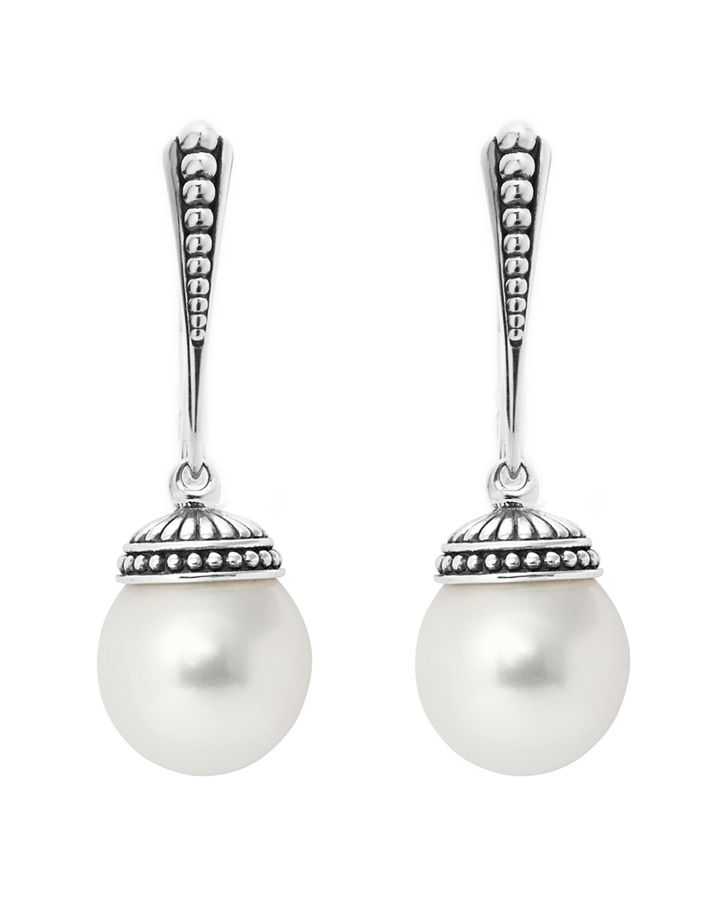 LAGOS Sterling Silver Luna Freshwater Cultured Pearl Drop Earrings