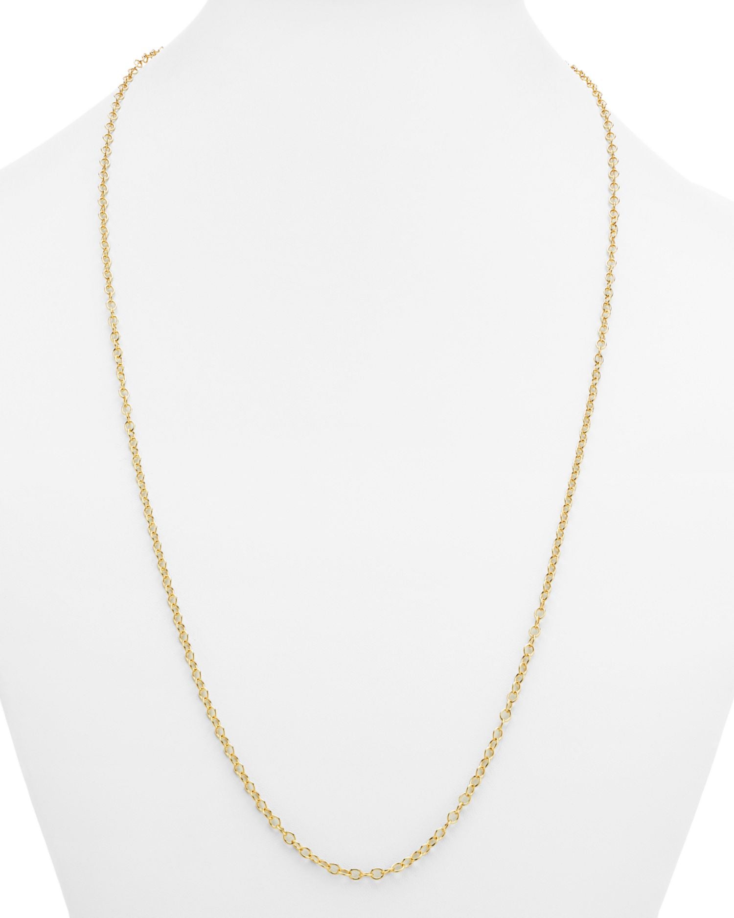 18K Yellow Gold Chain Necklace, 32'