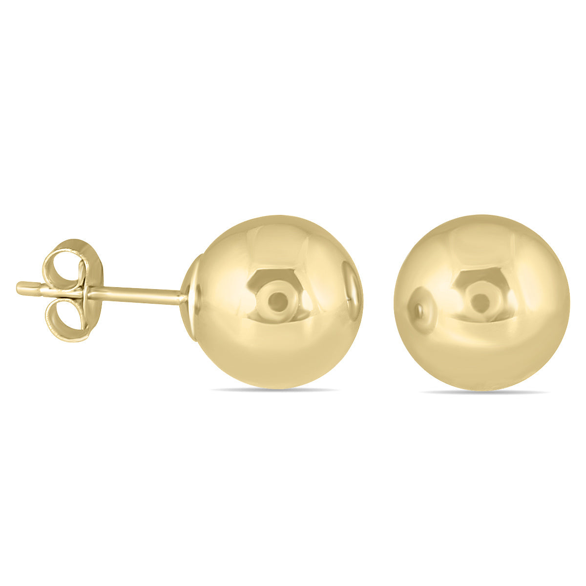 8Mm 14K Filled Round Ball Earrings