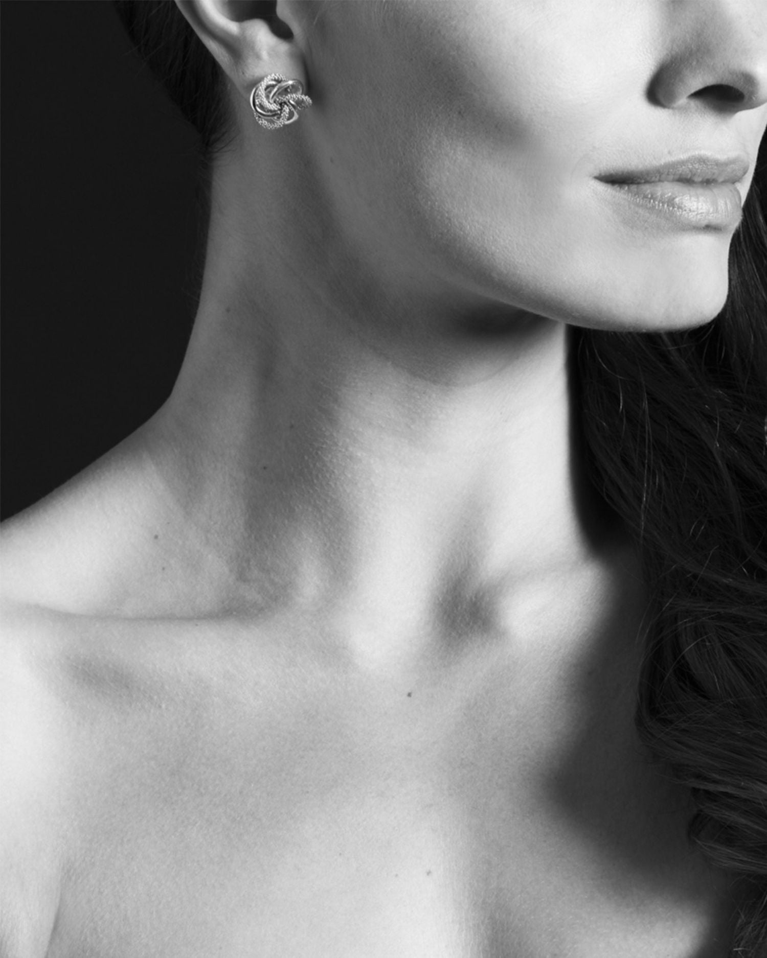 LAGOS Sterling Silver Knot 'Caviar' Earrings