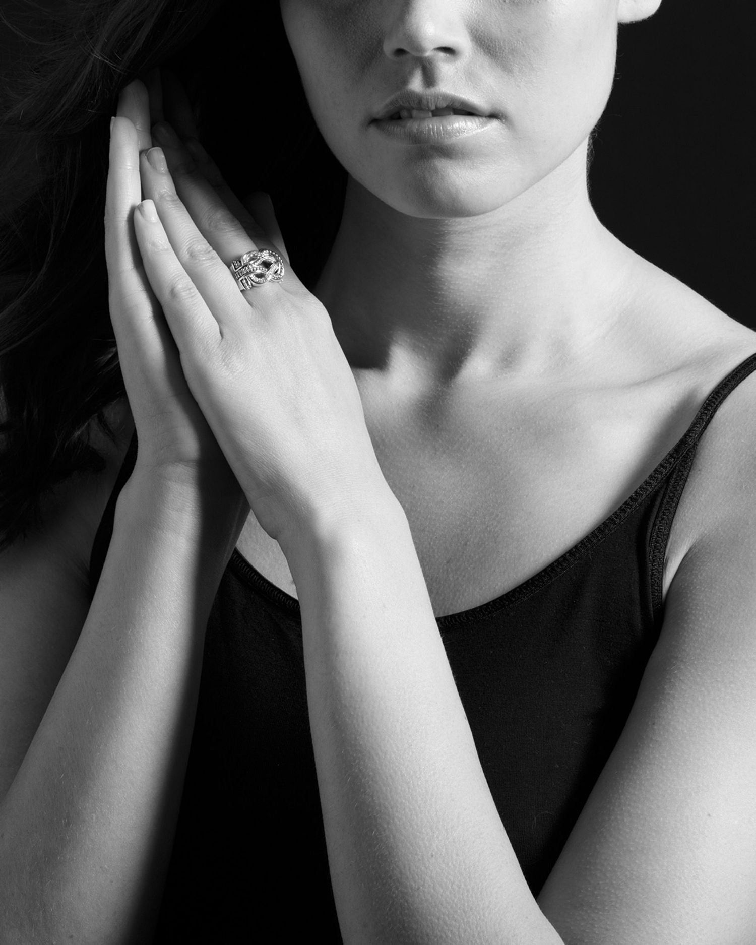 LAGOS Sterling Silver and 18K Gold Newport Diamond Ring