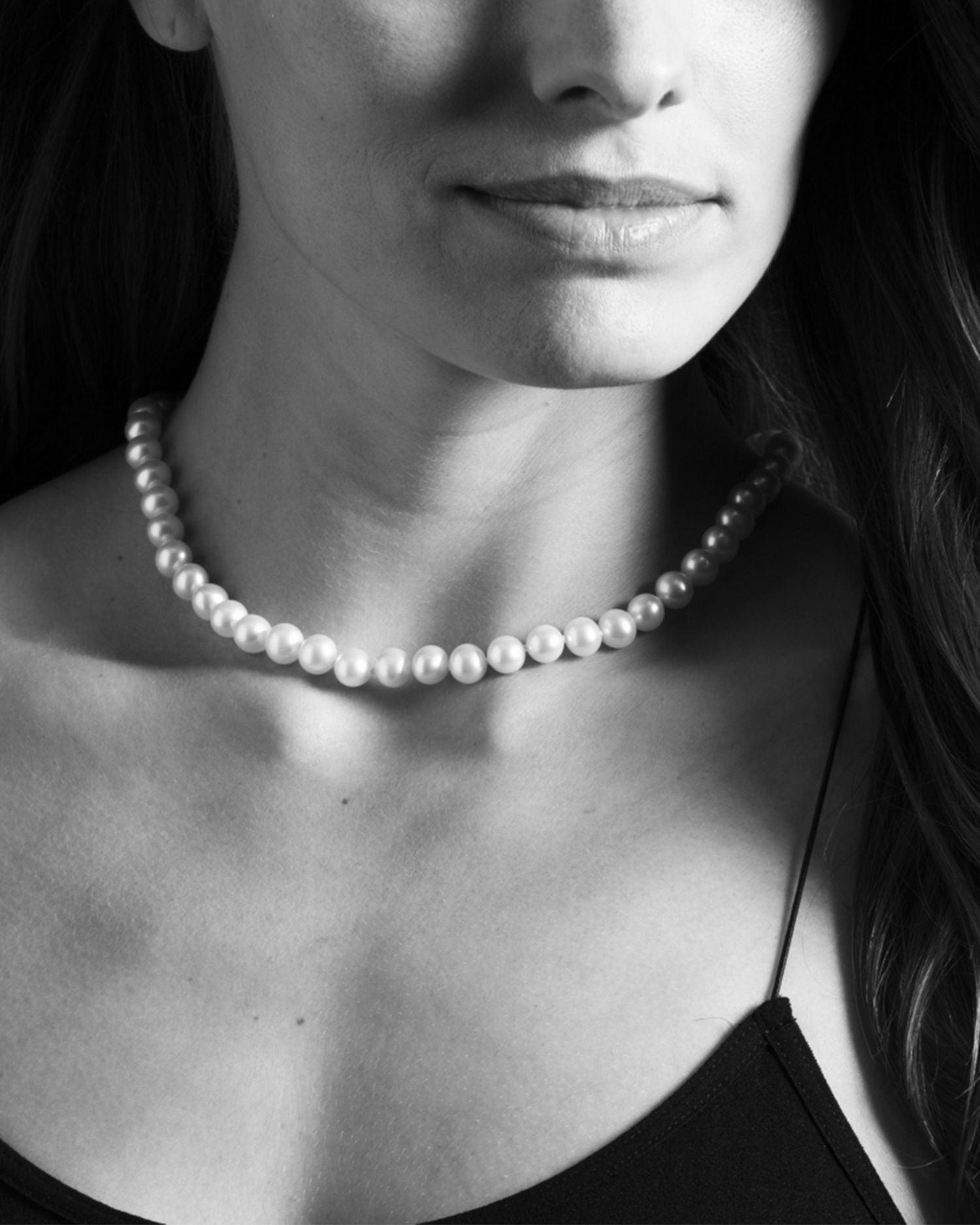 Sterling Silver Luna Cultured Pearl Necklace, 18'