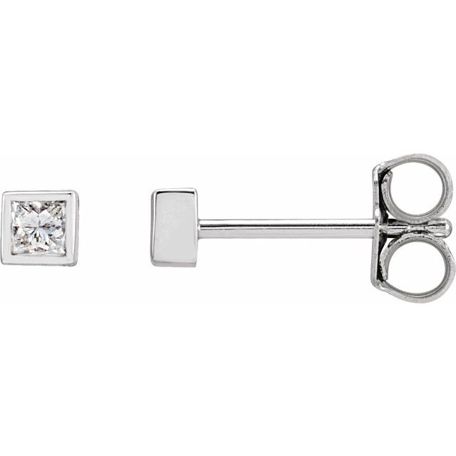 1.6Ct Lab-grown Diamond Earrings in 14K White Gold