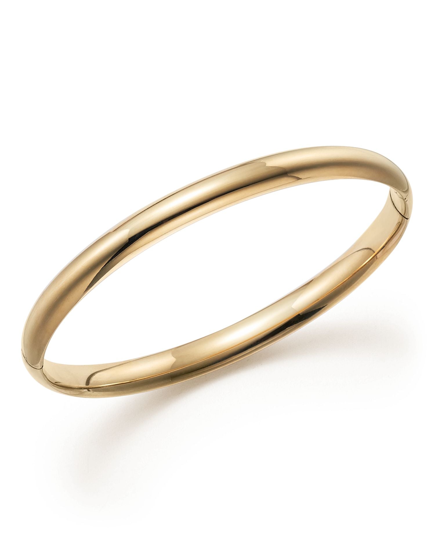 14K Yellow Gold Hinged Bangle  - Exclusive