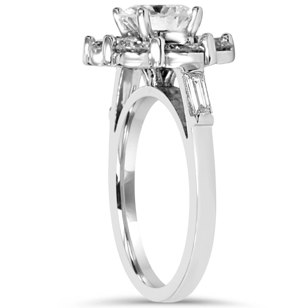 3ct Diamond Anniversary Fashion Ring White Gold Lab Grown Size Selectable