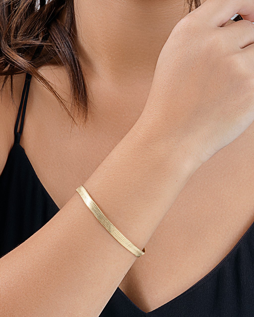 Flat Link Chain Bracelet