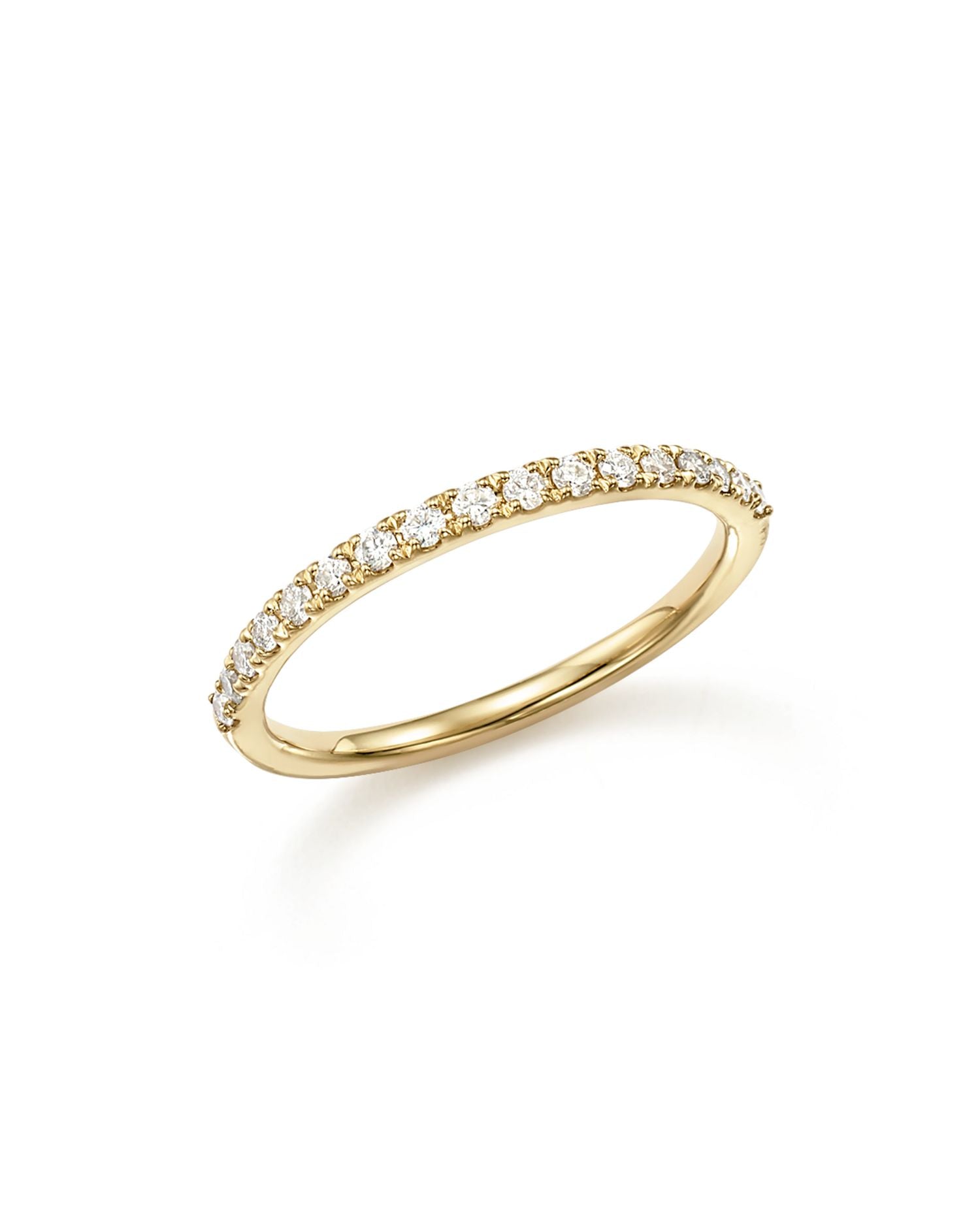 Diamond Micro-Pave Stack Ring in 14K Yellow Gold, .25 ct. t.w. - Exclusive