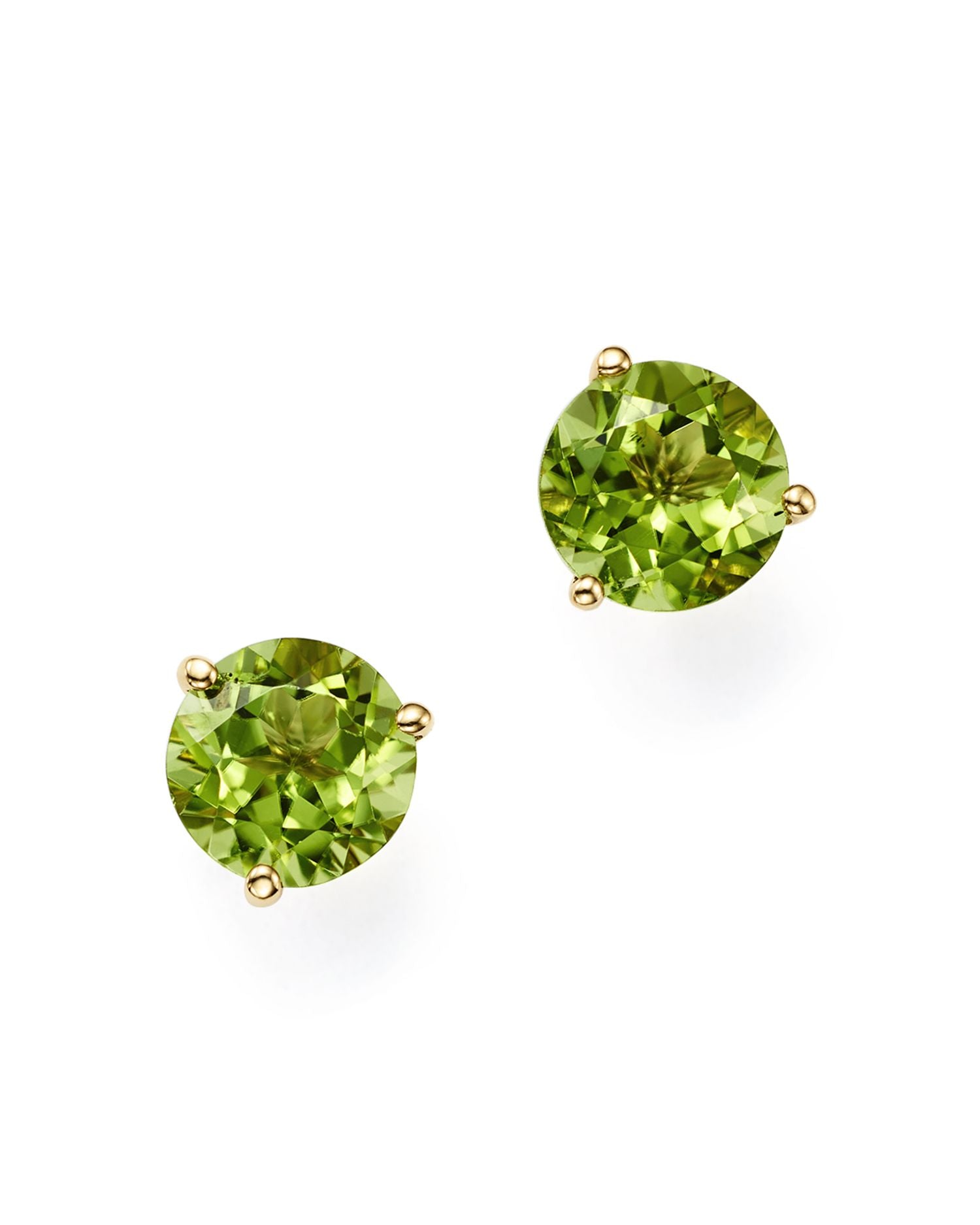 Gemstone Stud Earrings in 14K Gold - Exclusive
