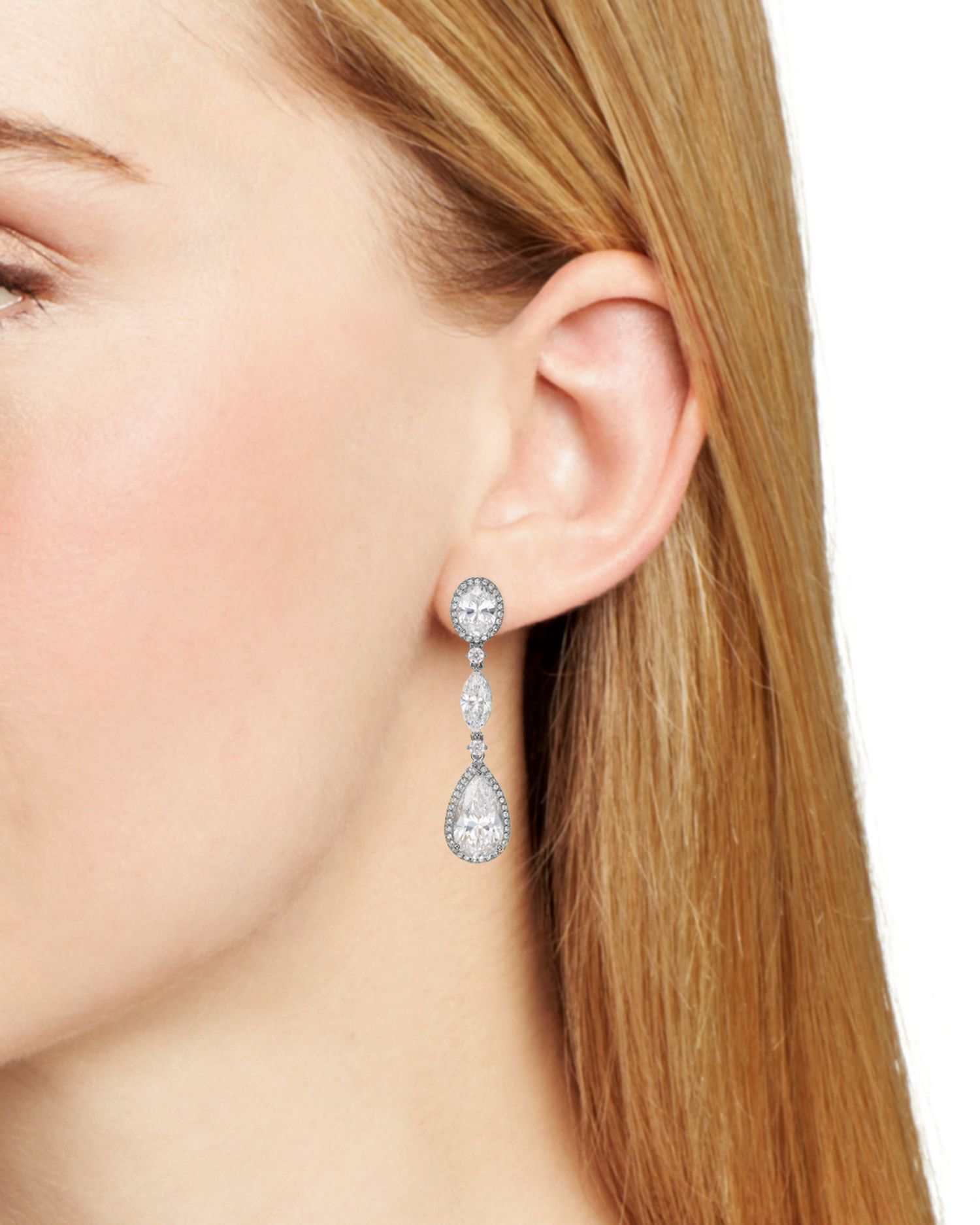 Oval Drop Earrings