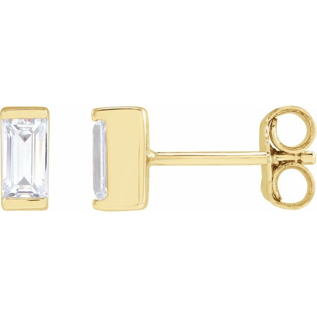3.8Ct Lab-grown Diamond Earrings in 14K Yellow Gold