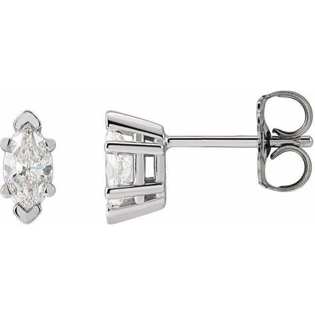 1.2Ct Lab-grown Diamond Earrings in 14K Yellow Gold