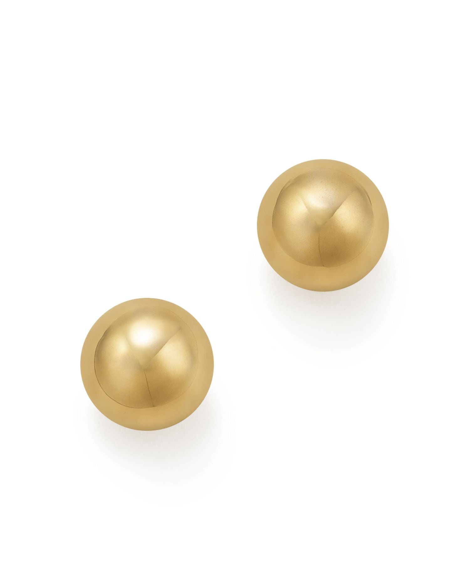 14K Yellow Gold Ball Stud Earrings - Exclusive