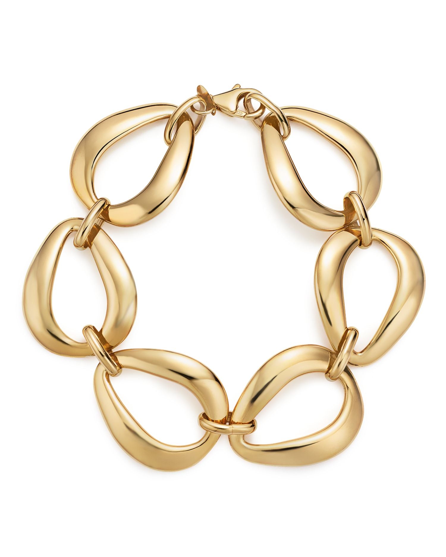 14K Yellow Gold Pearshape Link Bracelet - Exclusive