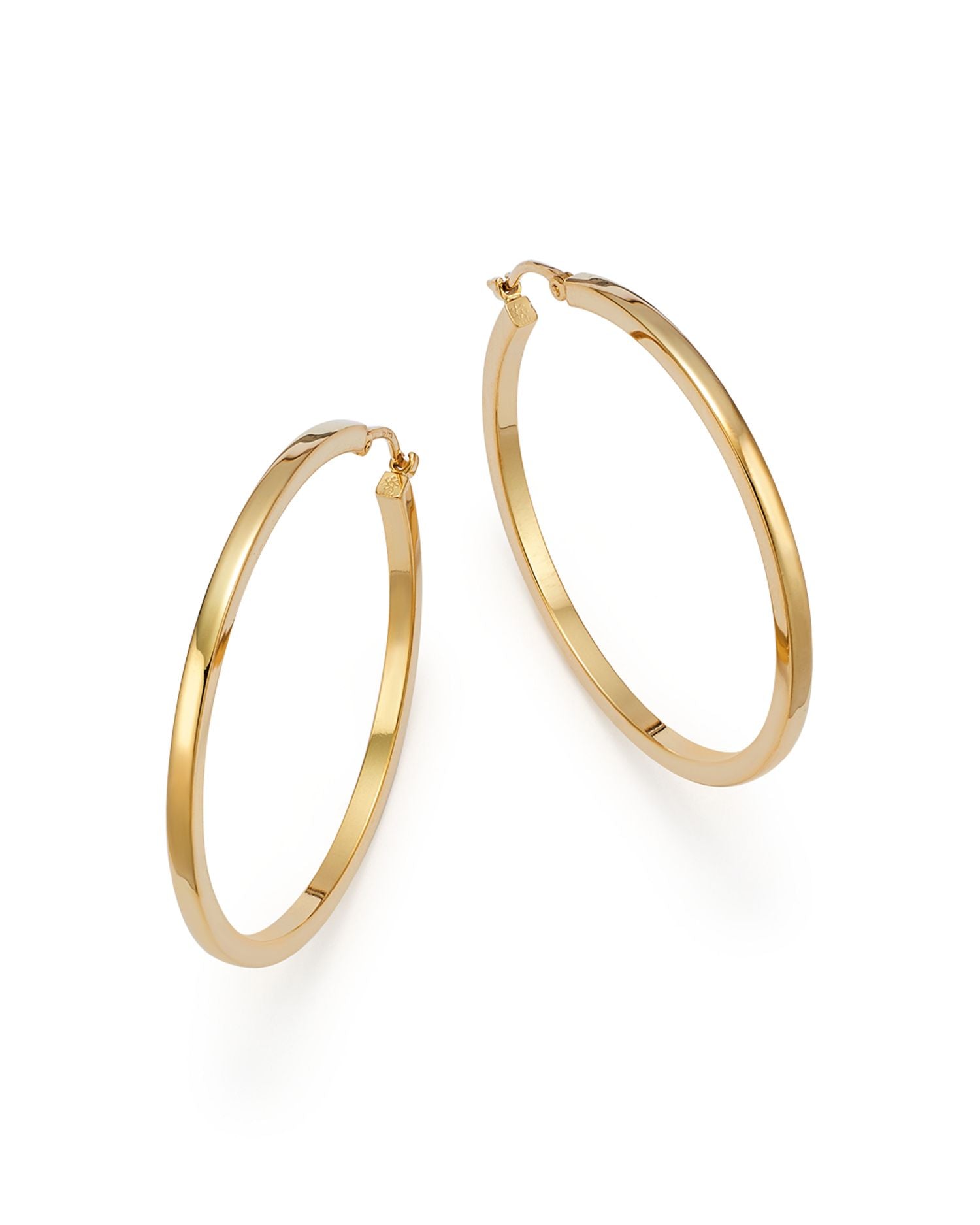 14K Yellow Gold Extra Large Hoop Earrings - Exclusive