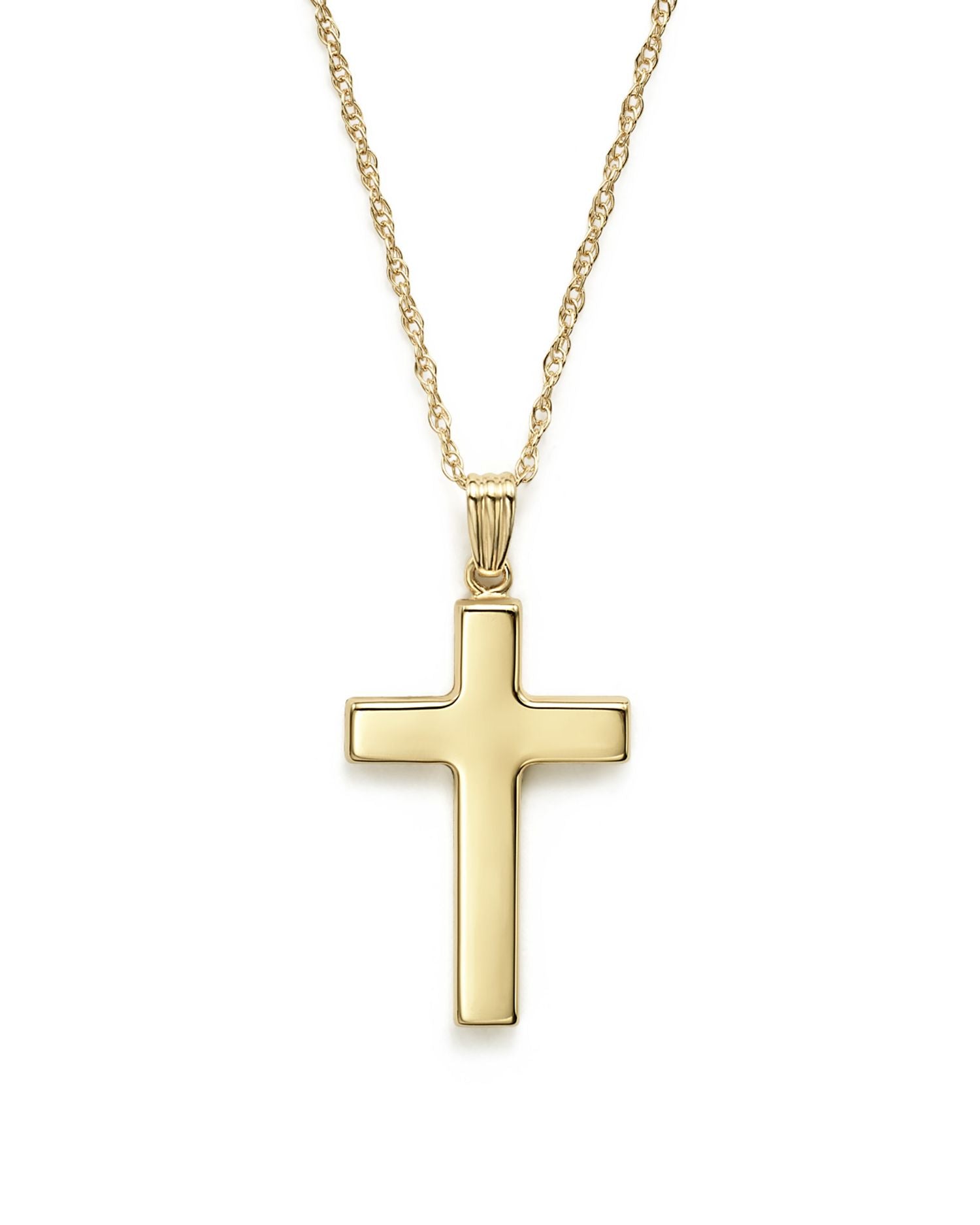 Mommy & Me 14K Yellow Gold Cross Necklace