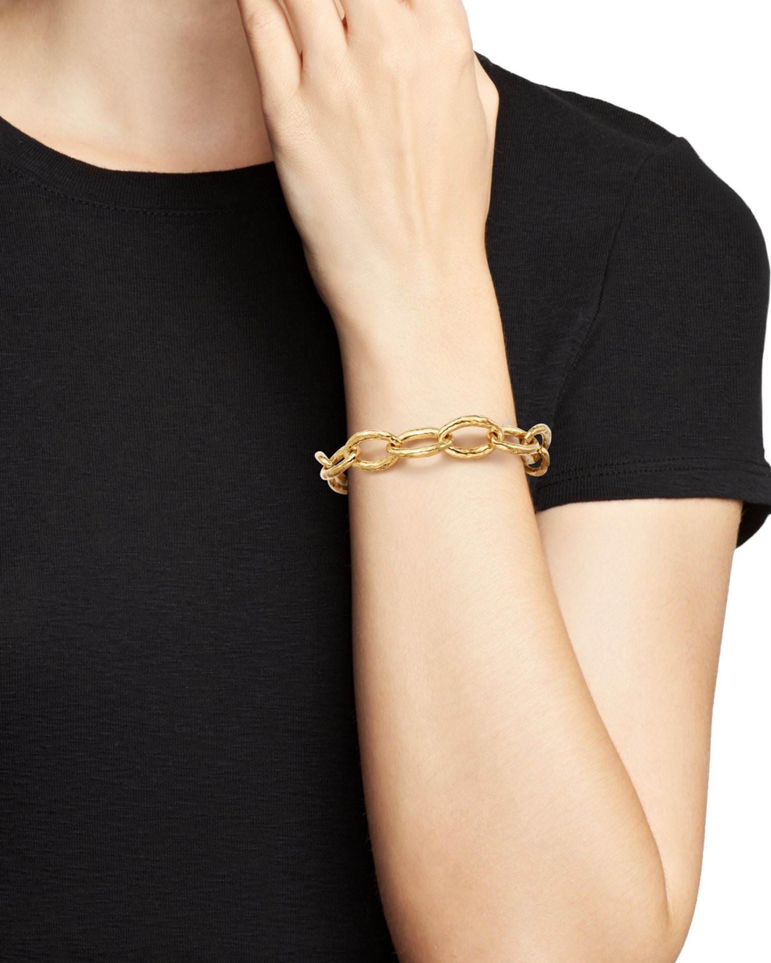 Ippolita 18K Gold Glamazon Mini Bastille Link Bracelet