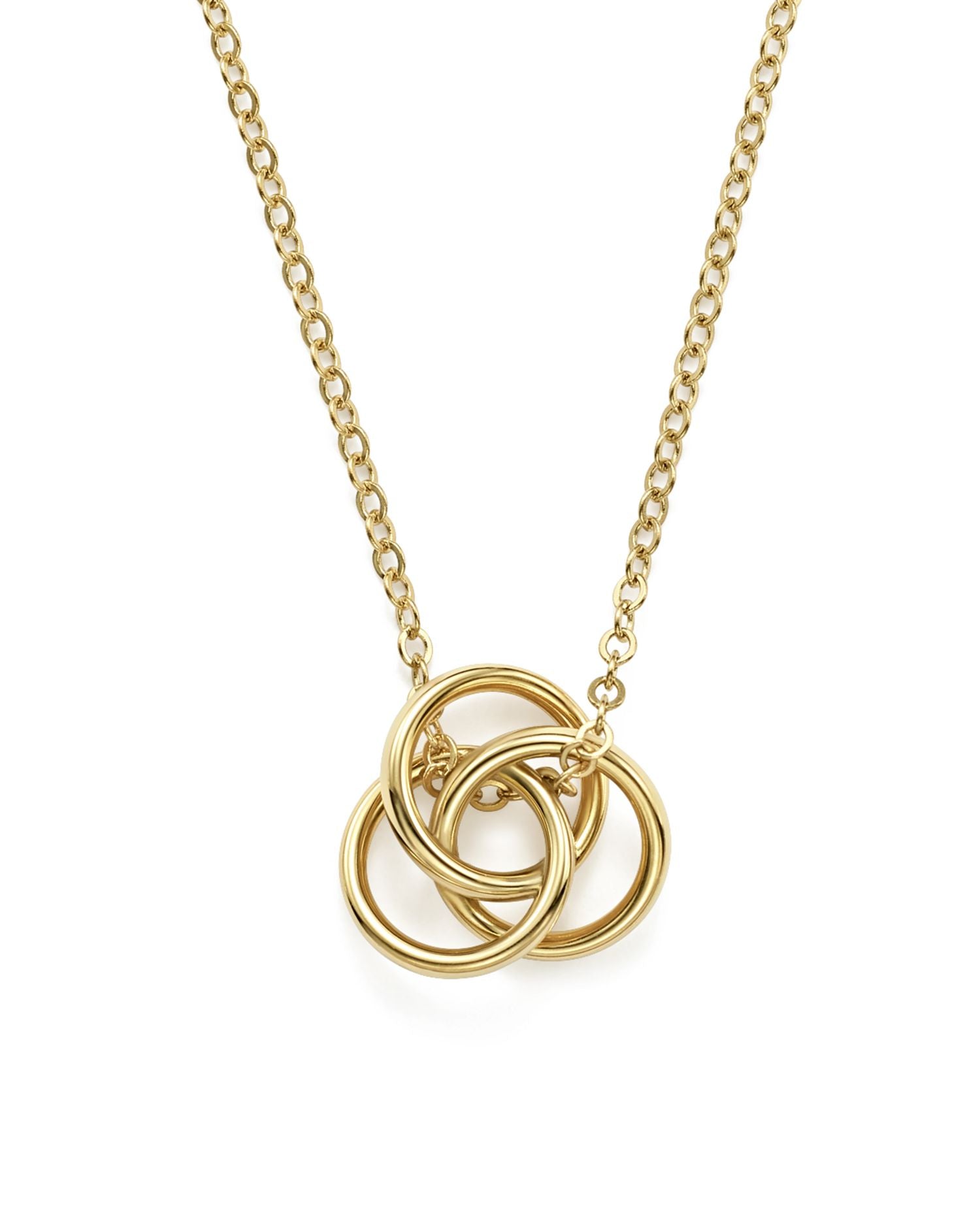 14K Yellow Gold Love Knot Necklace, 18' - Exclusive