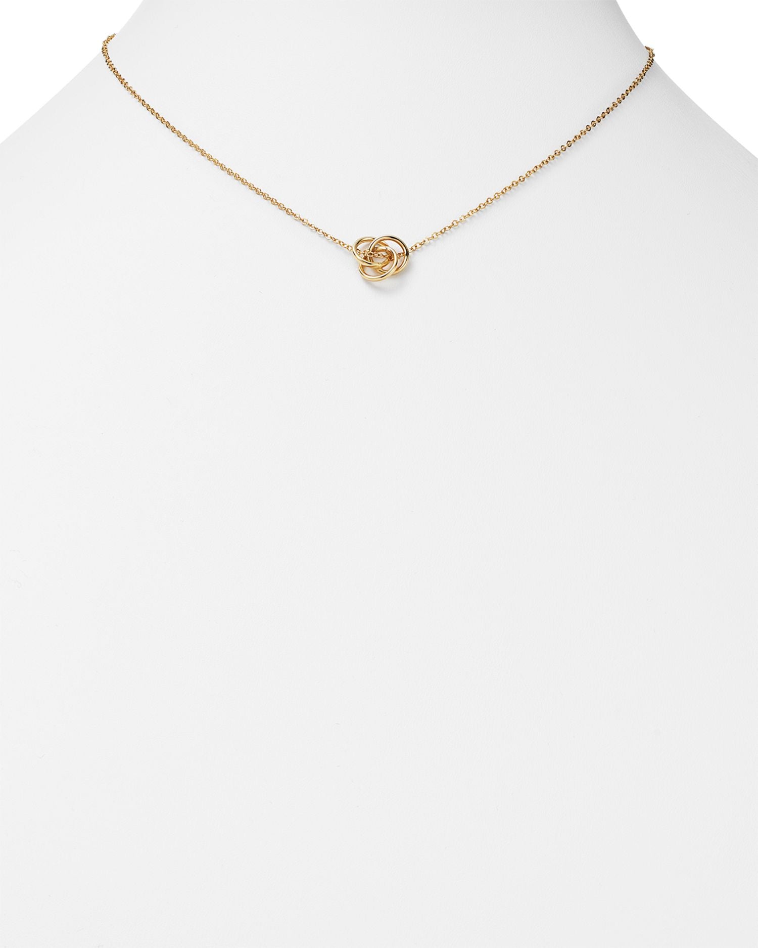 14K Yellow Gold Love Knot Necklace, 18' - Exclusive