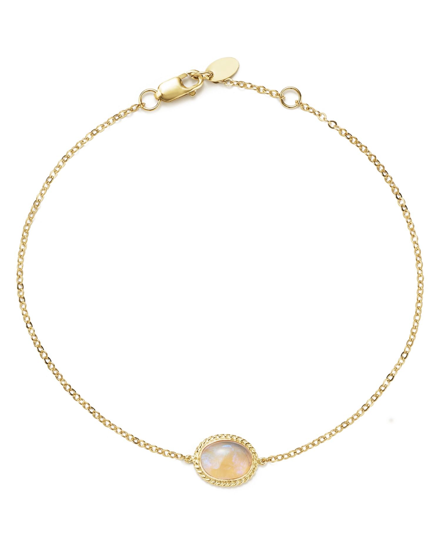 Opal Oval Bracelet in 14K Yellow Gold - Exclusive