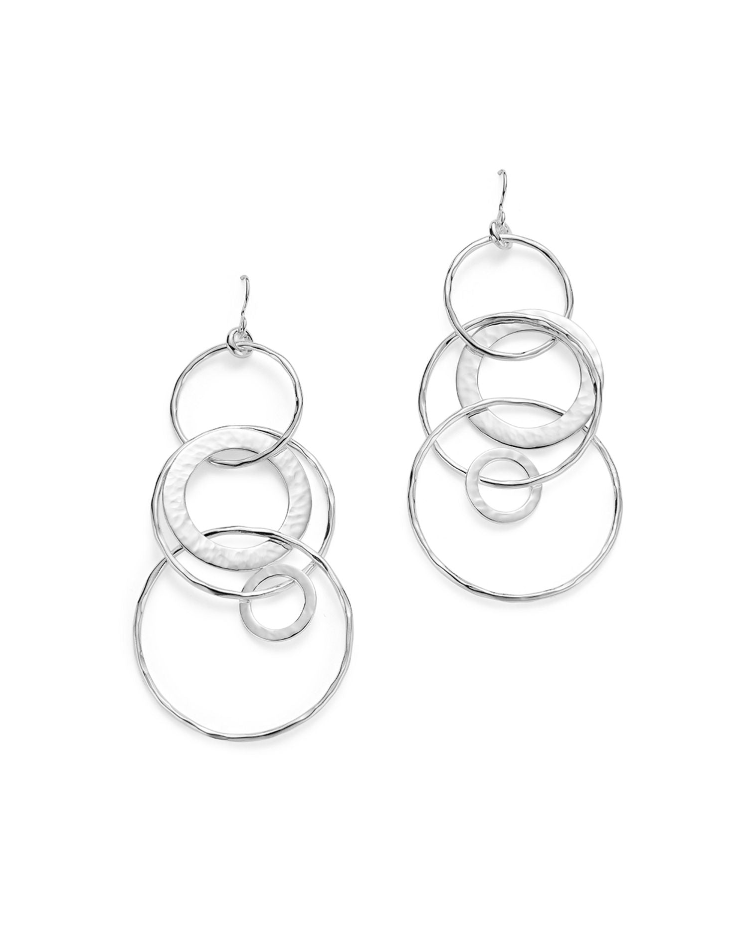 Sterling Silver Glamazon® Large Link Jet Set Earrings