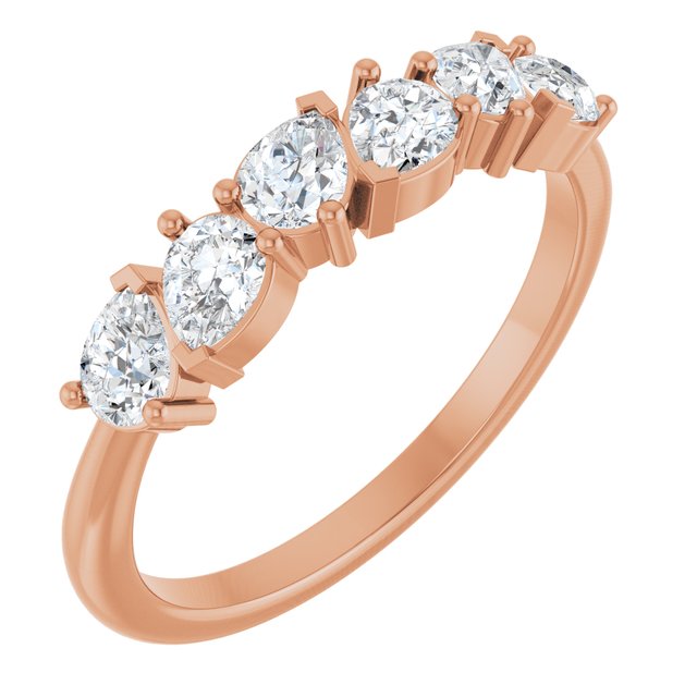 7.8Ct Lab-grown Diamond Band in 14K White Gold