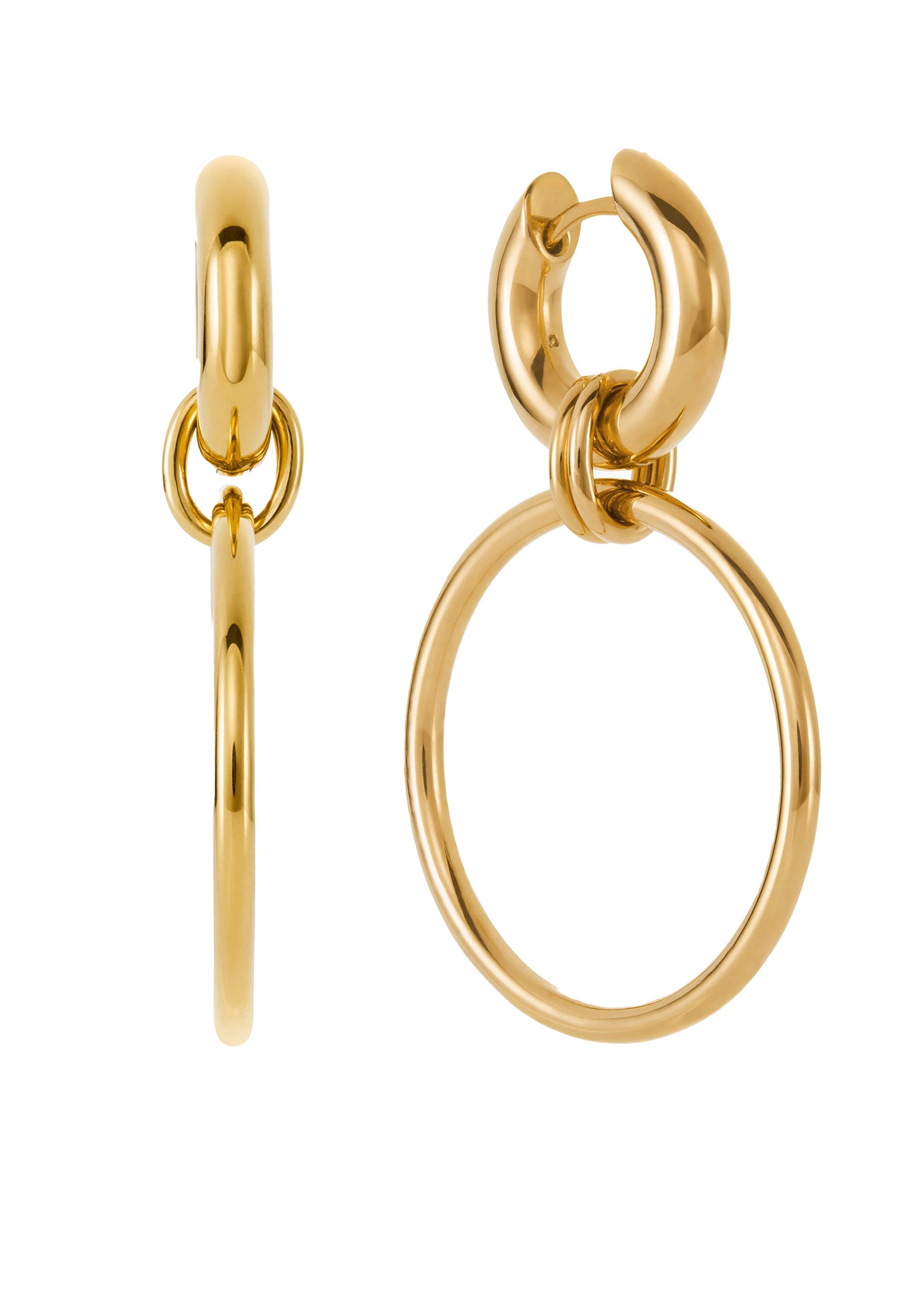 Laguna gold vermeil hoop earrings