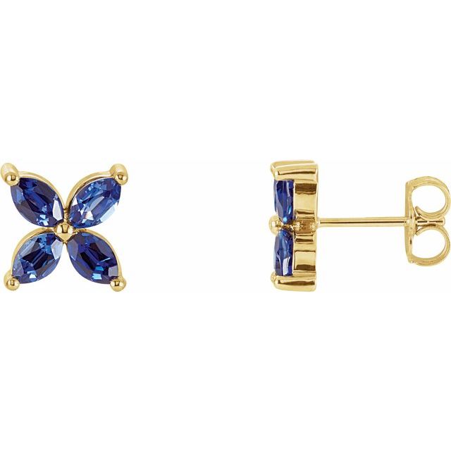 Lab-grown Diamond Earrings in 14K Yellow Gold