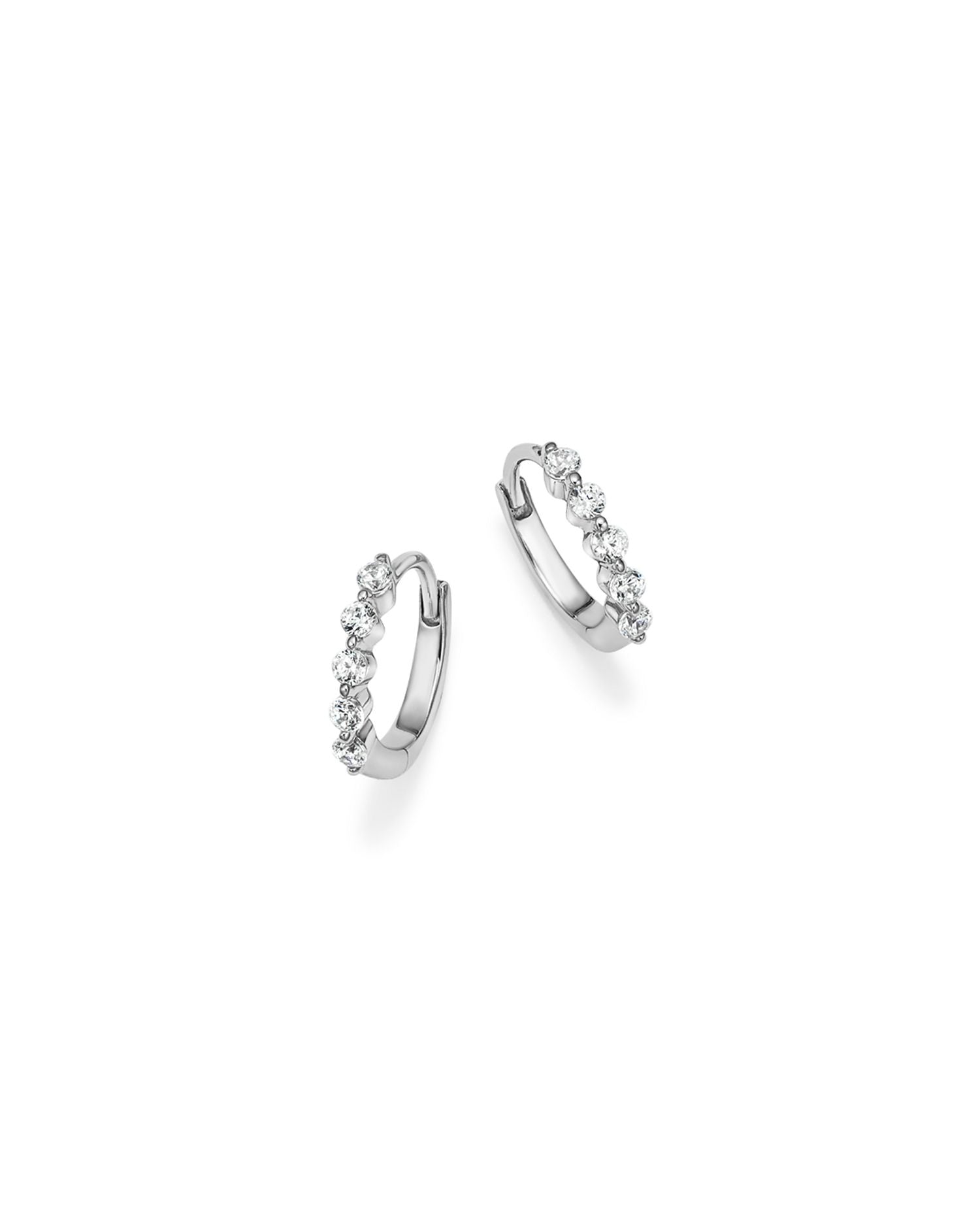 Diamond Mini Hoop Earring Collection in 14K Gold, 0.25 ct. t.w. - Exclusive