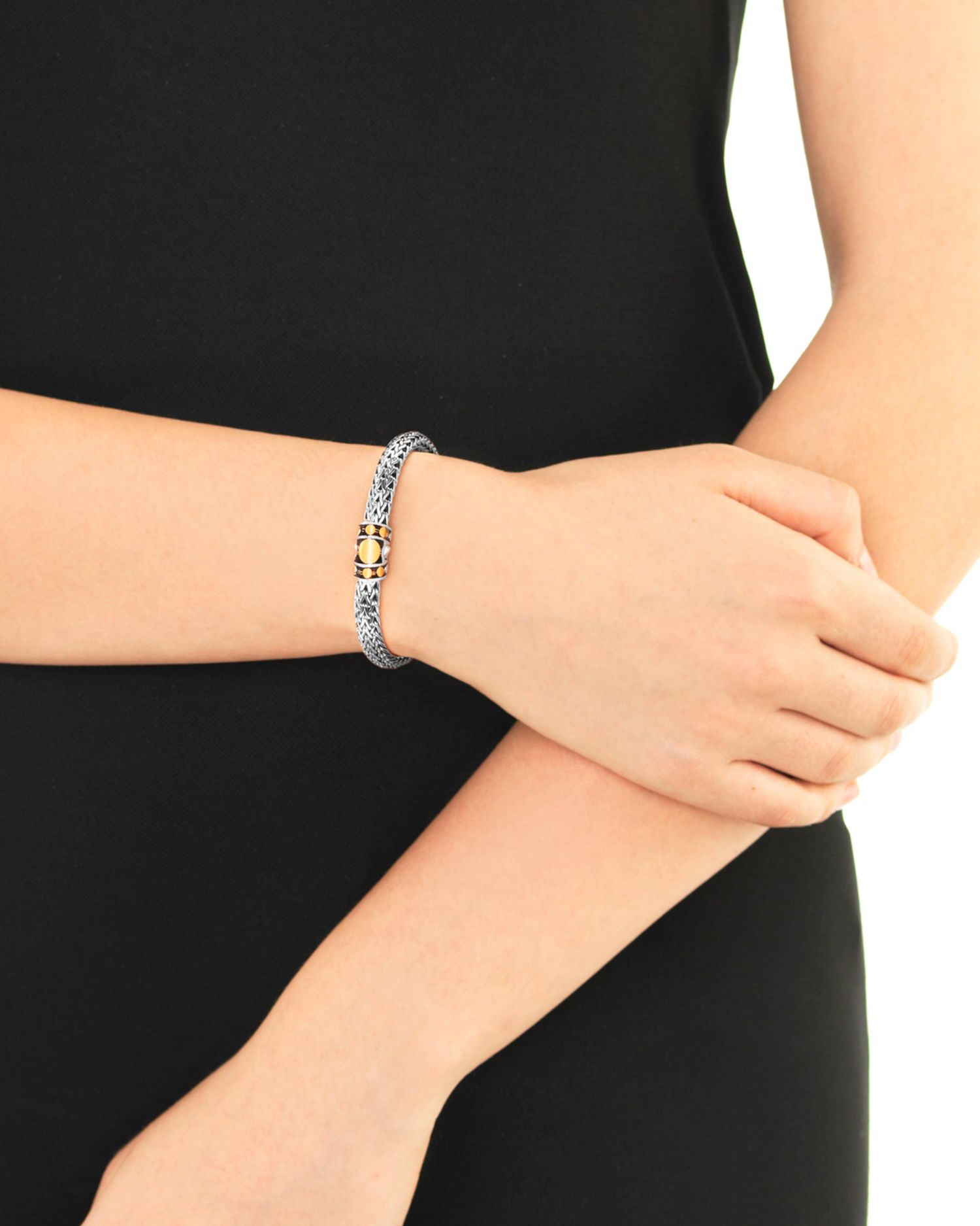 Dot Gold & Sterling Silver Medium Chain Bracelet