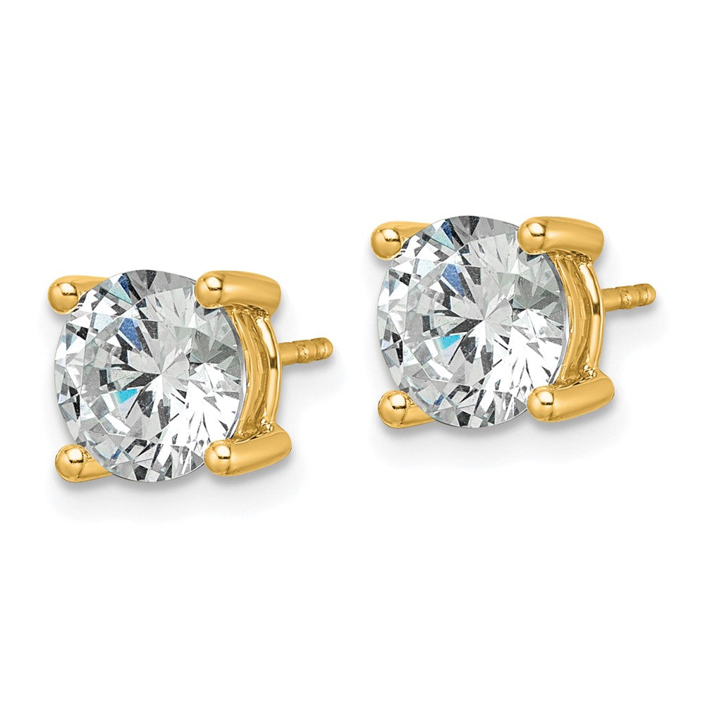 14k Yellow Gold 3 CTW Lab Grown Diamond Stud Earrings