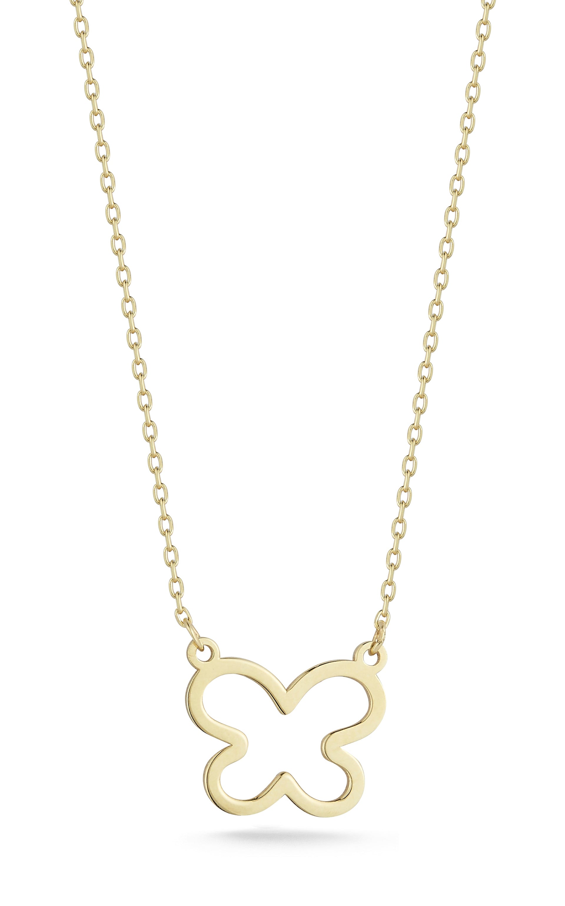14K Gold Butterfly Necklace