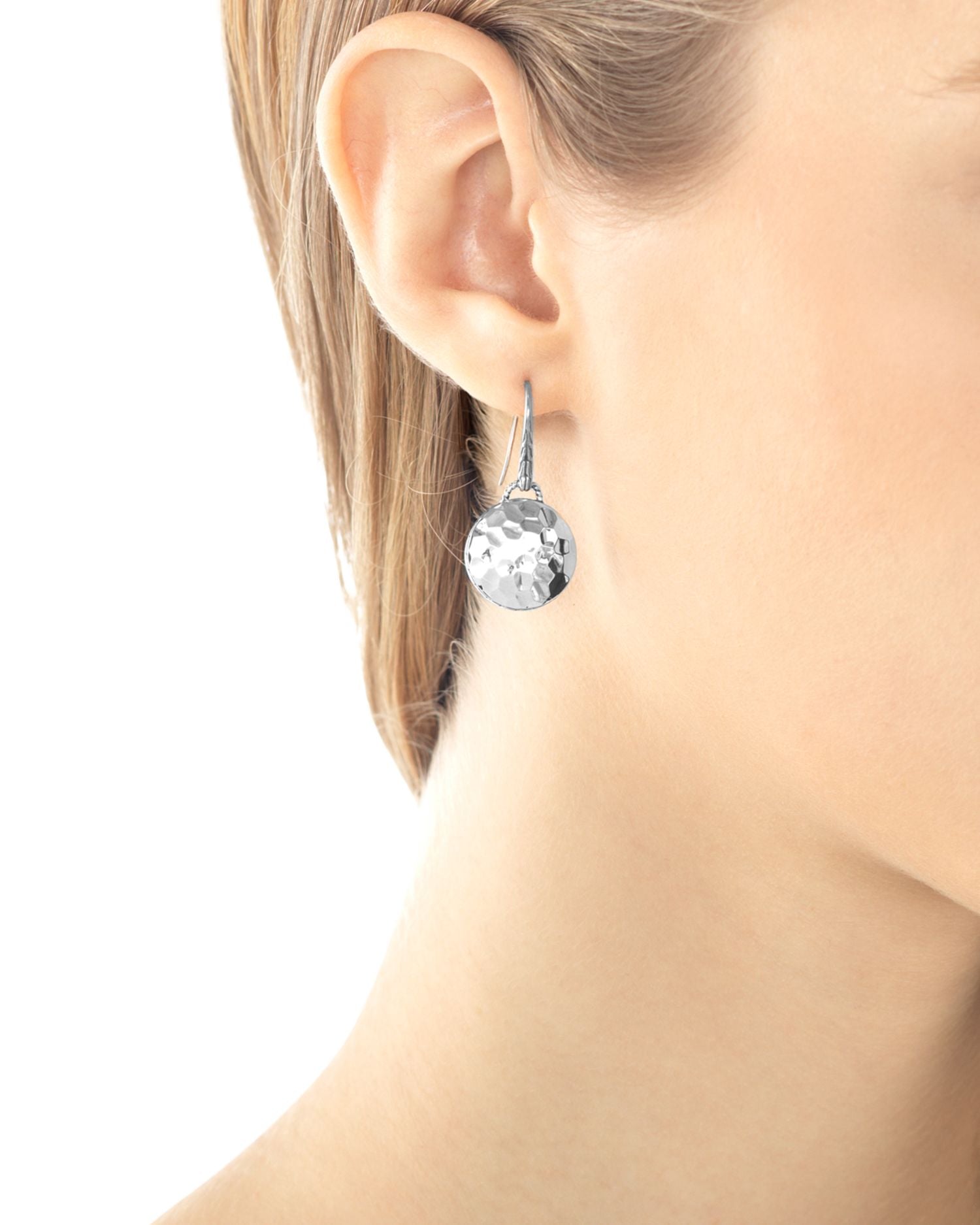 John Hardy Palu Sterling Silver Round Drop Earrings