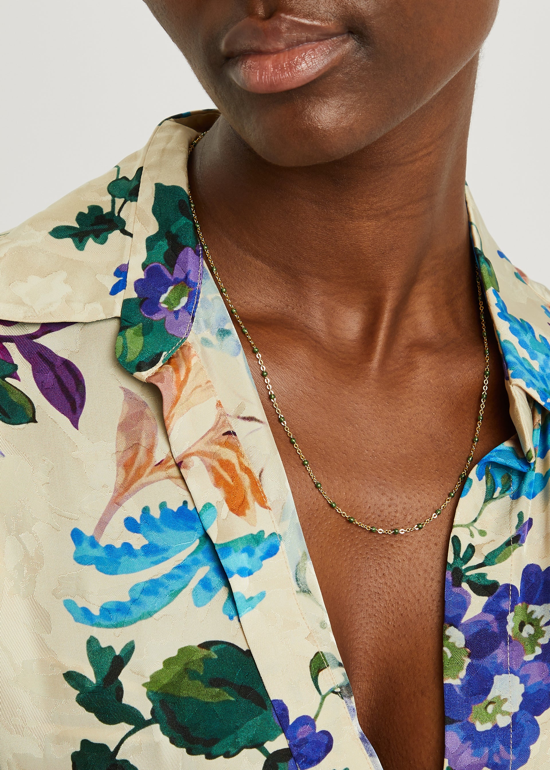 Treasures 18kt gold-plated necklace