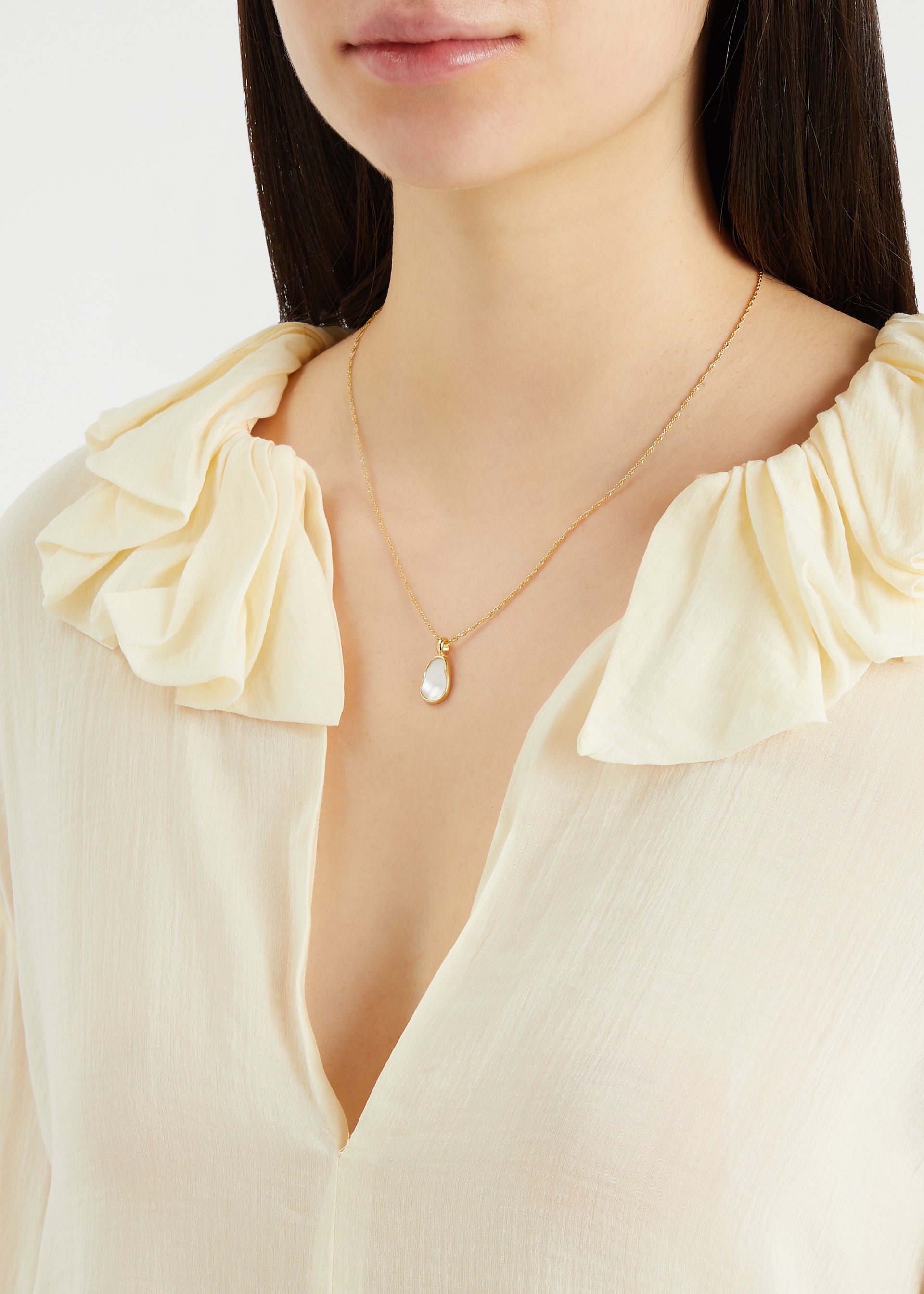 Isla 18kt gold-plated necklace
