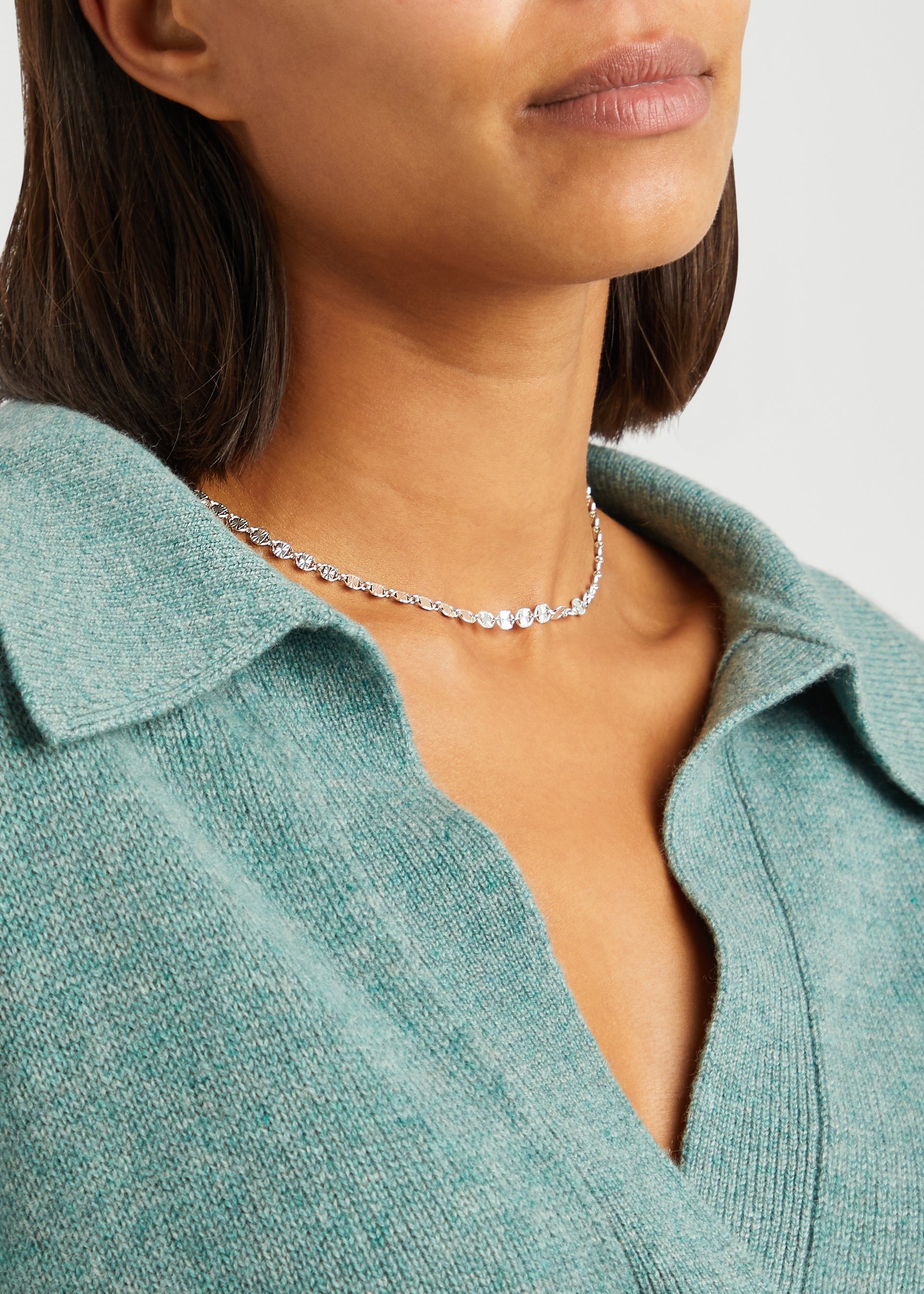 Treasures Sunburst sterling silver necklace