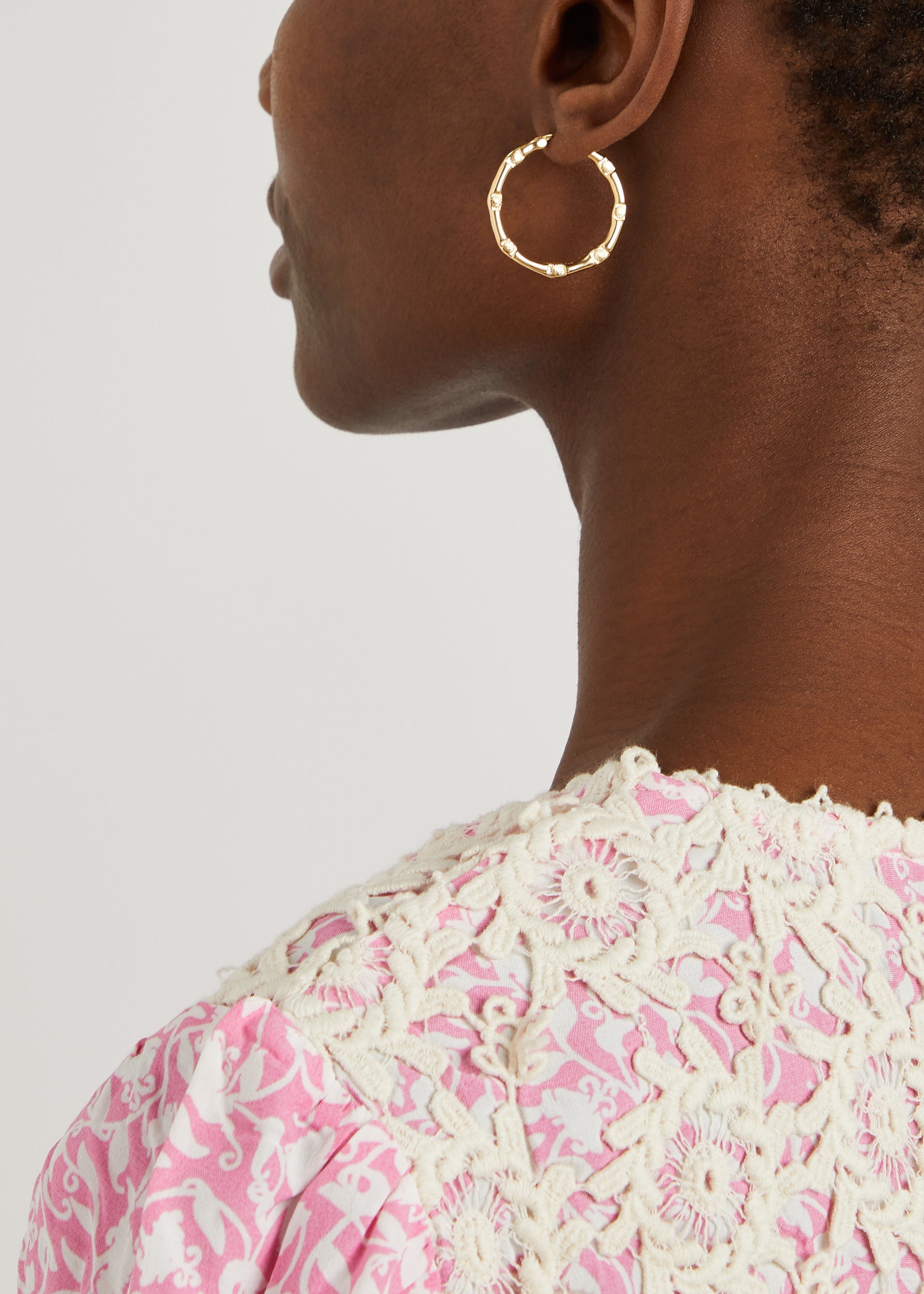 X Estée Lalonde Goddess Glow 18kt gold-plated hoop earrings