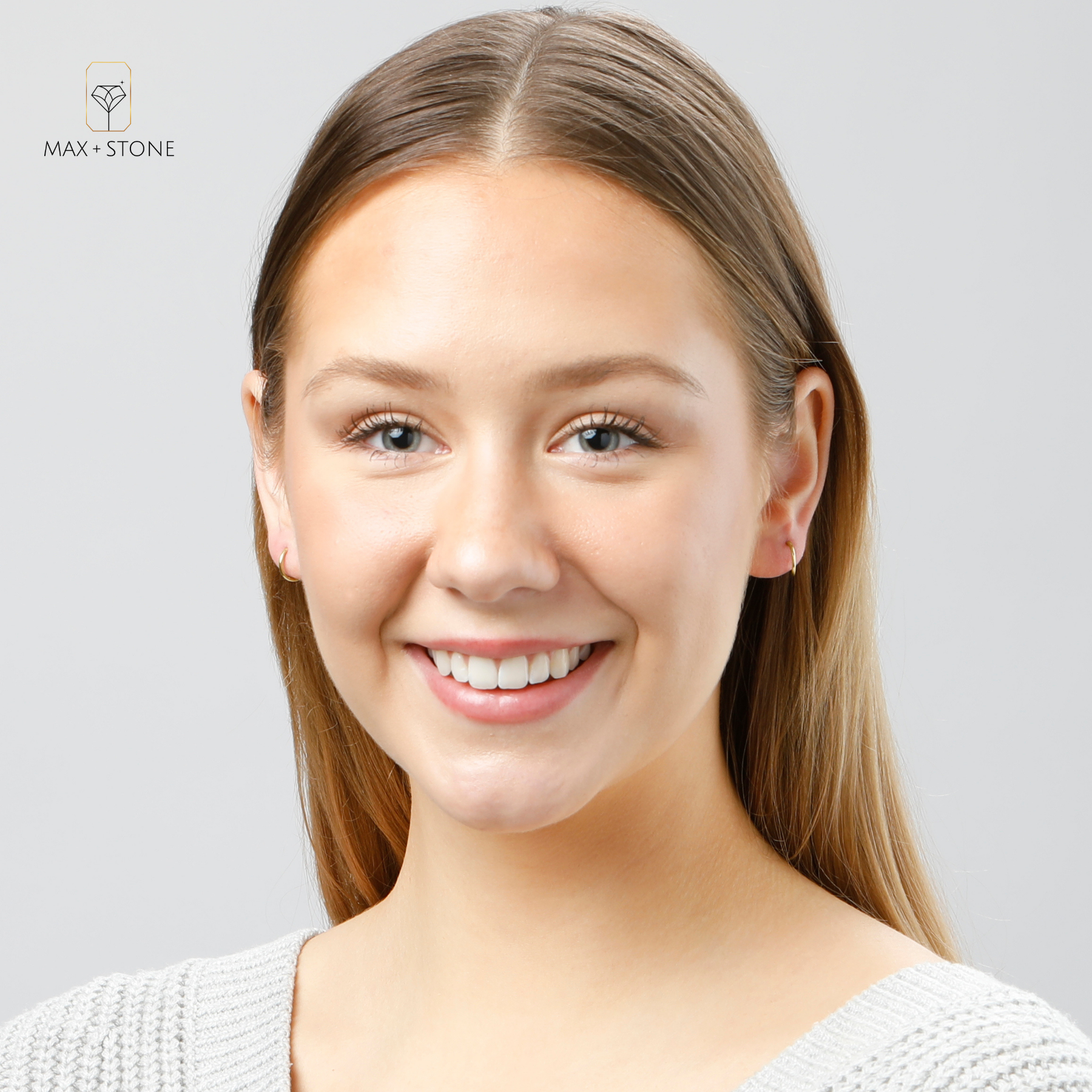 Solid 14k Gold Hoop Earrings 1mm Tube Flex Continuous in 10mm-14mm (0.4-1 Inch) Diameter Gold Hoop Earrings