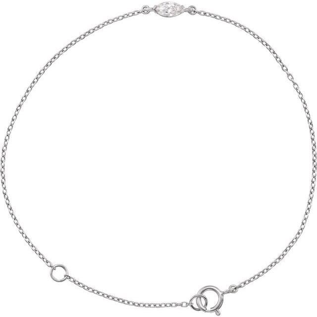 1.4Ct Lab-grown Diamond Bracelet in 14K Yellow Gold