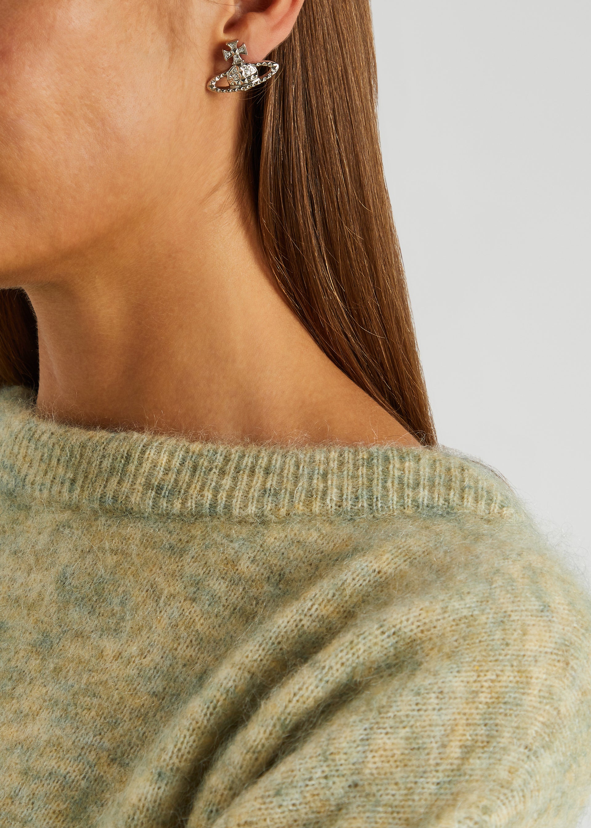 Mayfair Bas Relief orb stud earrings