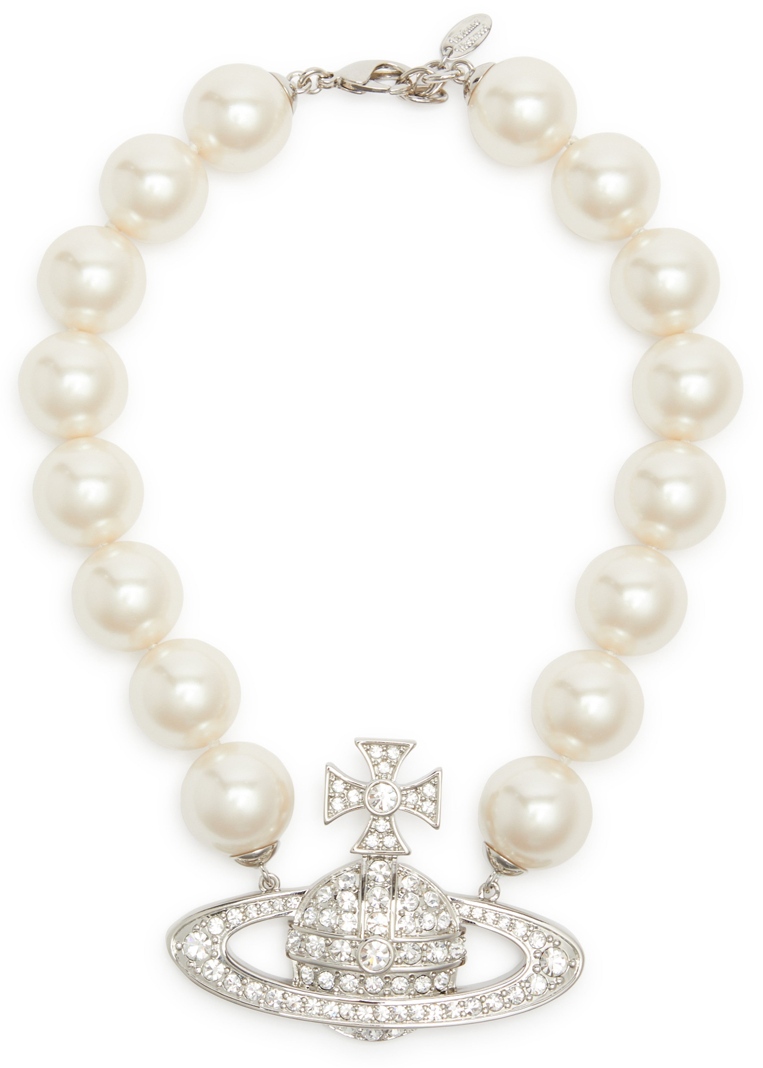 Neysa orb faux pearl necklace
