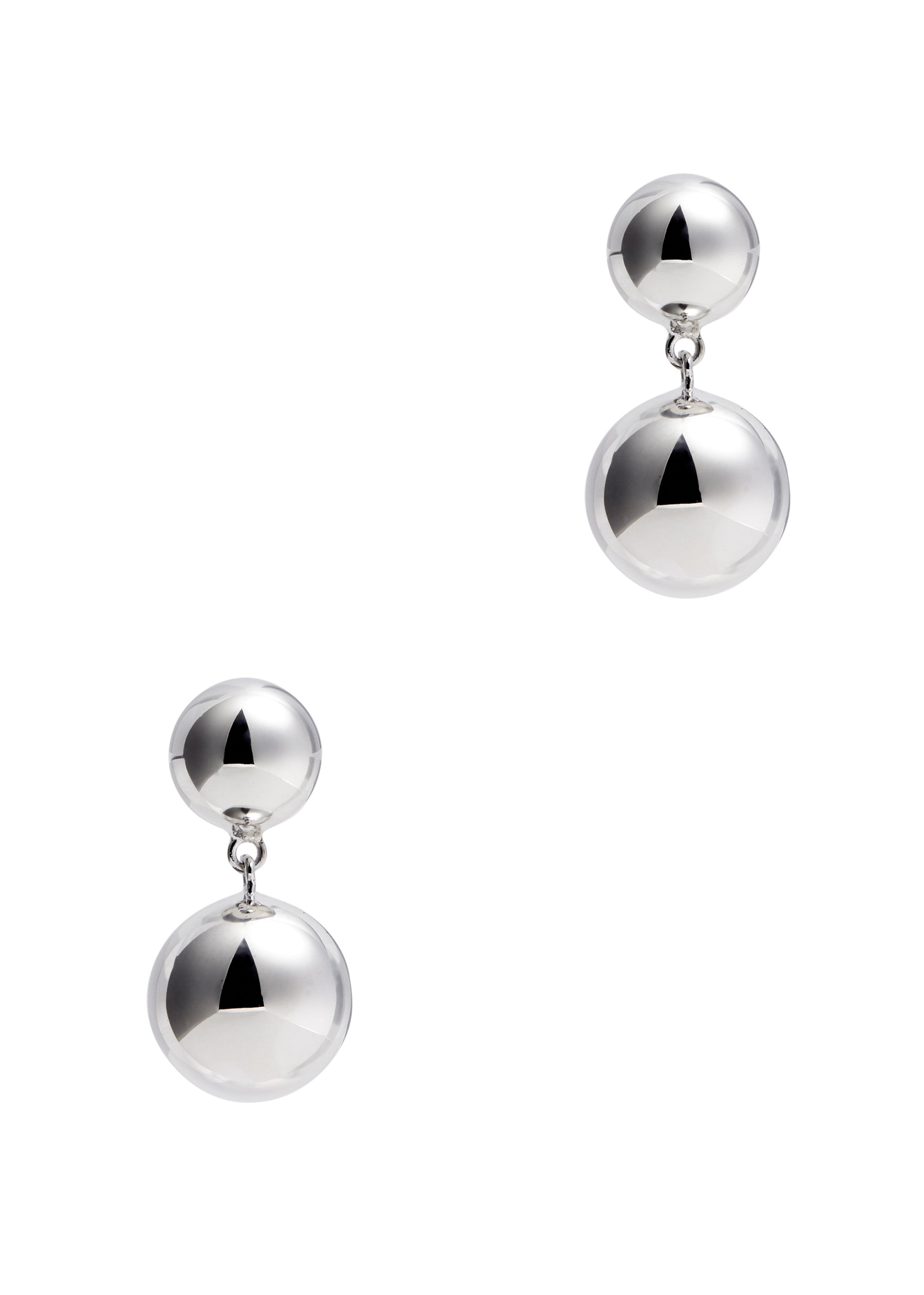 The Caroline sterling silver drop earrings
