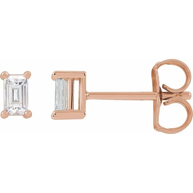 1.5Ct Lab-grown Diamond Stud Earrings in 14K Rose Gold