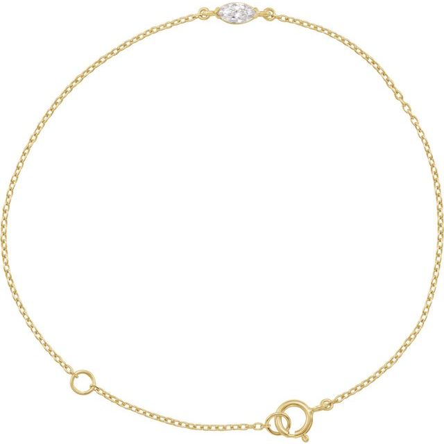 1.4Ct Lab-grown Diamond Bracelet in 14K Yellow Gold