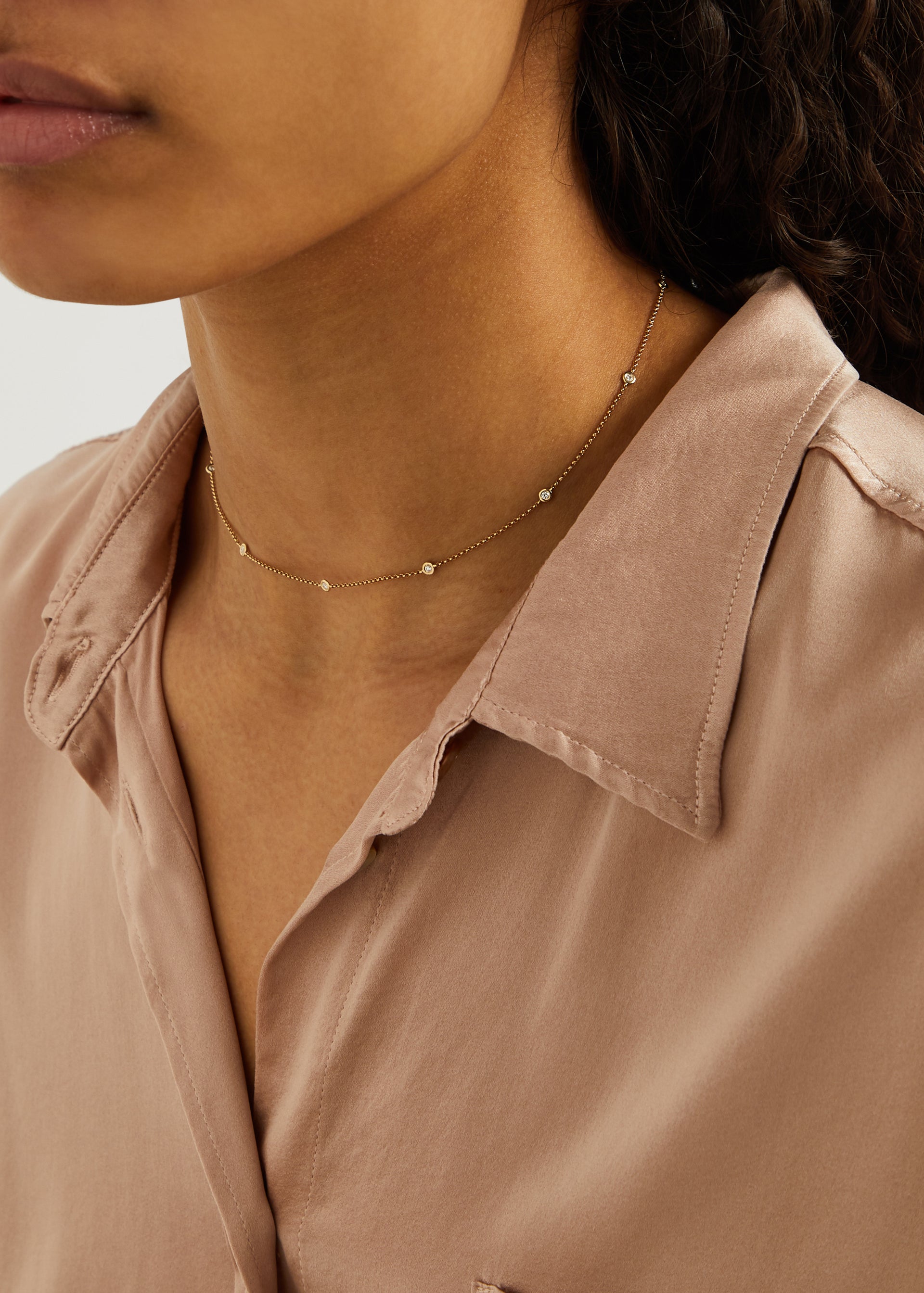 Diamond Dot crystal-embellished necklace