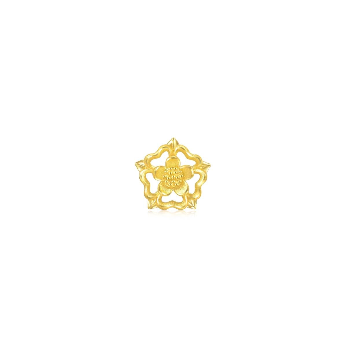 the-art-of-nature-gold-rose-single-earring-chow-sang-sang