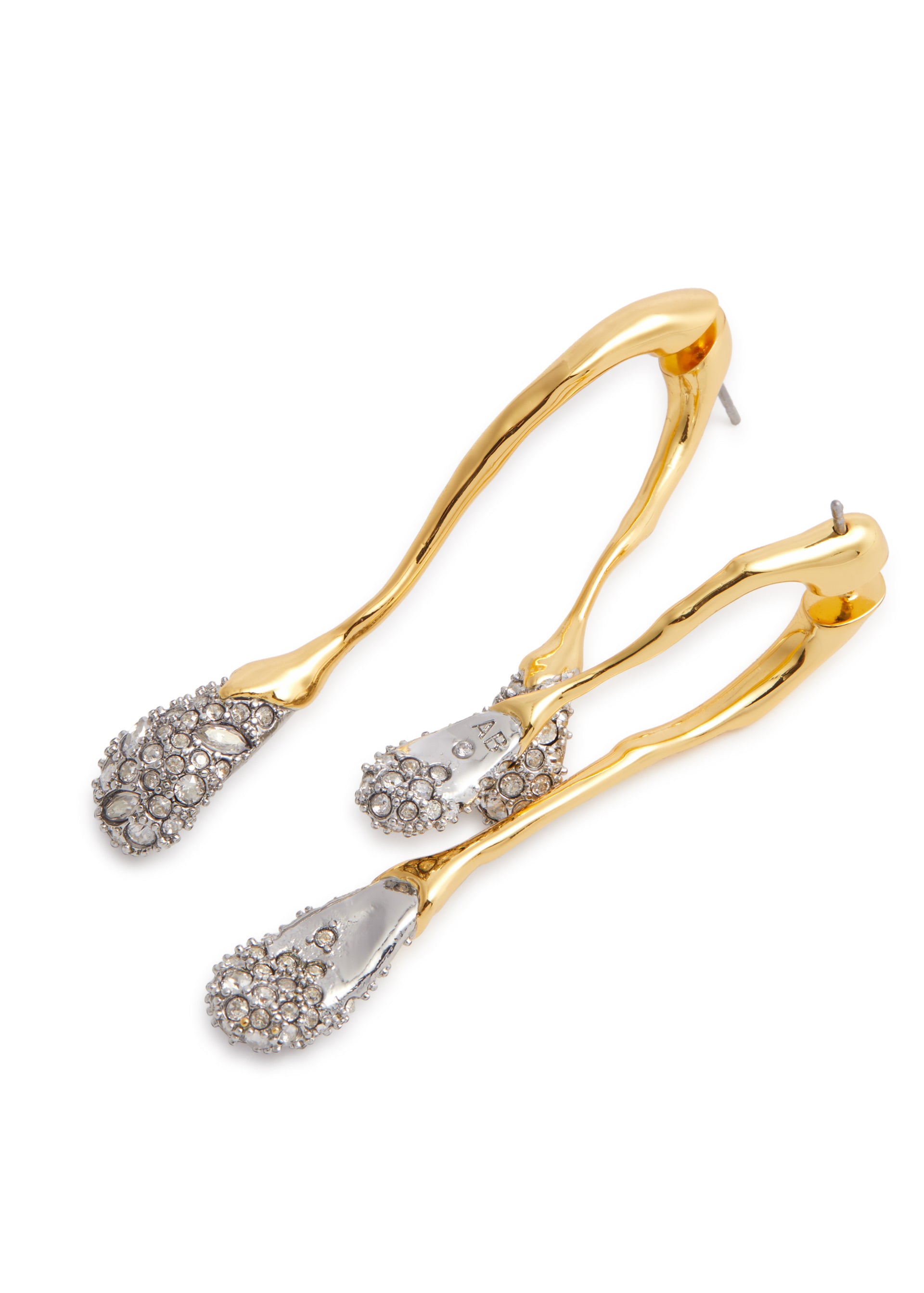 Solanales 14kt gold-plated drop earrings